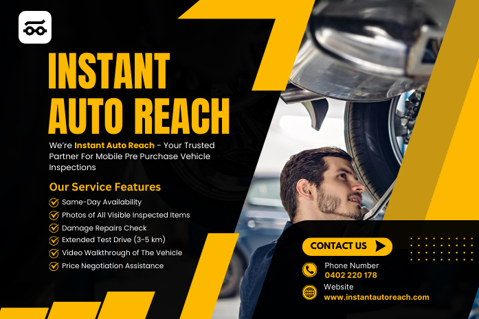Want to buy a used car but don't know about the condition, don't worry, for pre purchase inspection call us at instant auto reach and we will get your car inspected in under 90 minutes